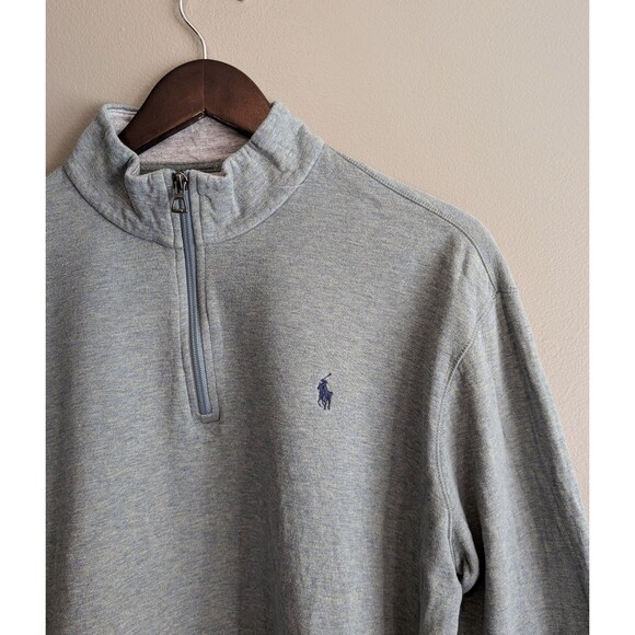 Polo Ralph Lauren Size Large Quarter Zip Pullover Performance Soft Cotton Mens - Picture 2 of 4